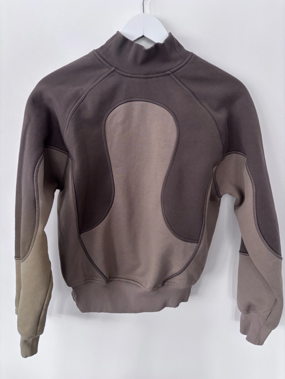 Lululemon Relaxed-Fit Half Zip SLNSH Collection in Nomad/Sheer Oak | Sz Small - Picture 6 of 7